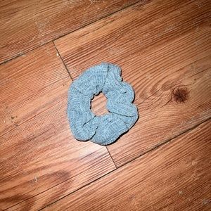 gray scrunchie
